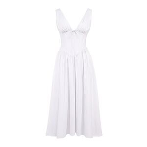 House of CB Emmelina Cotton Corset Sundress - S (Regular Cup) -  White